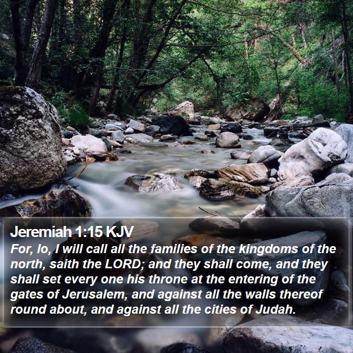 Jeremiah 1:15 KJV Bible Study