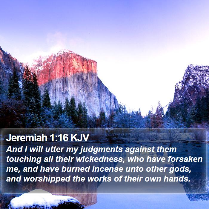 Jeremiah 1:16 KJV Bible Study