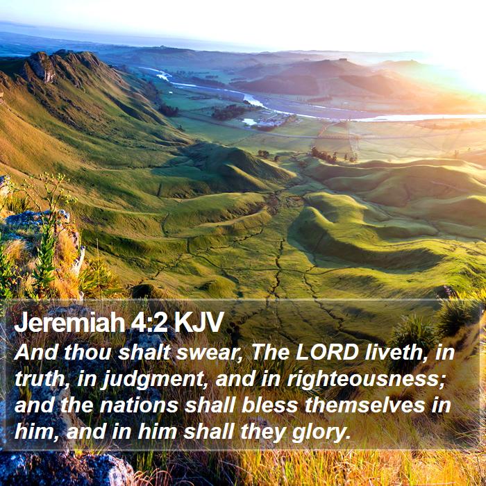 Jeremiah 4:2 KJV Bible Study