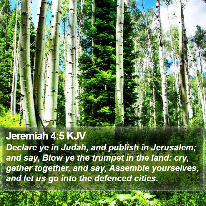 Jeremiah 4:5 KJV Bible Study