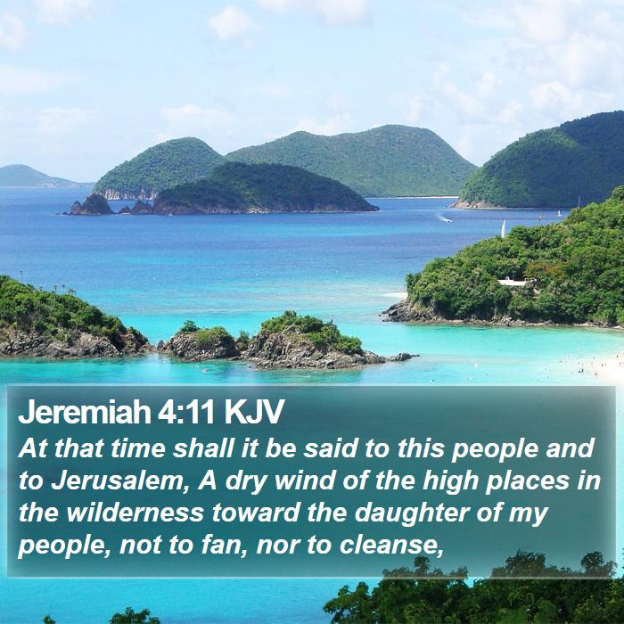 Jeremiah 4:11 KJV Bible Study