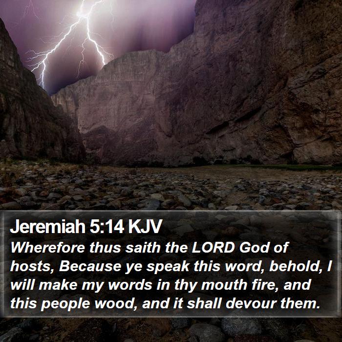 Jeremiah 5:14 KJV Bible Study