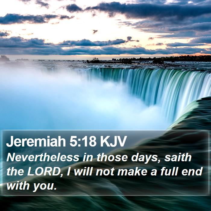 Jeremiah 5:18 KJV Bible Study