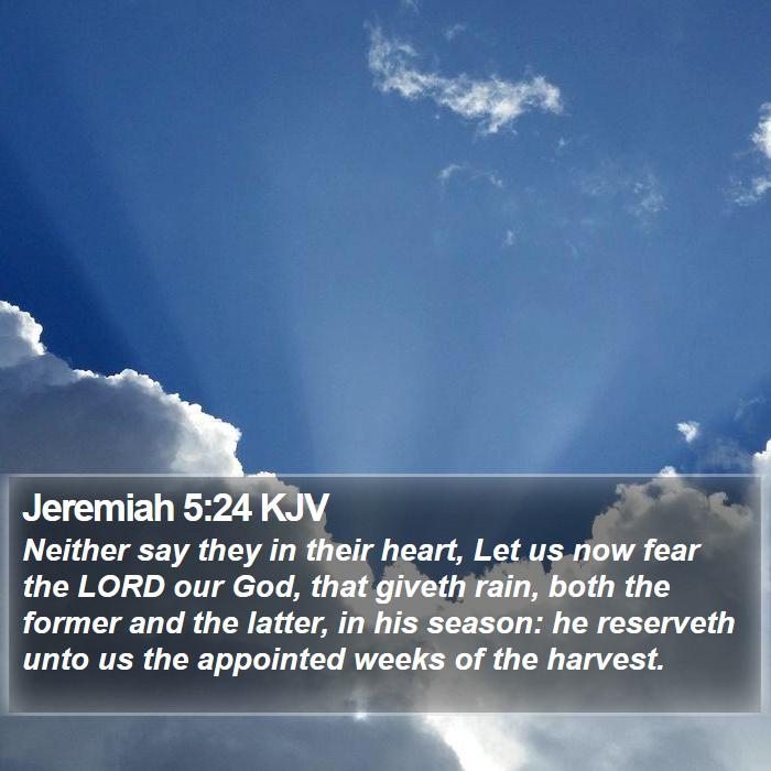 Jeremiah 5:24 KJV Bible Study