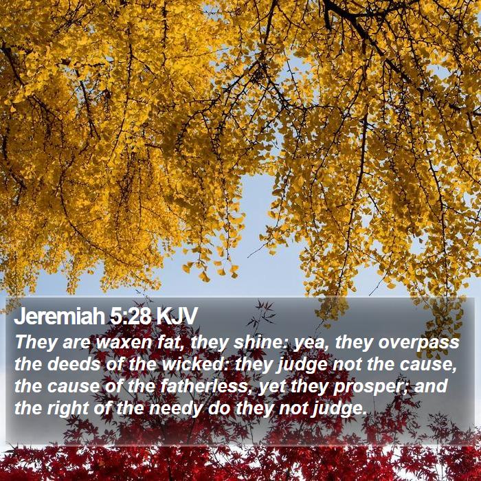 Jeremiah 5:28 KJV Bible Study