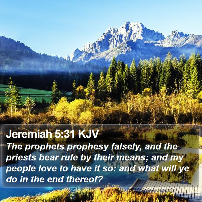 Jeremiah 5:31 KJV Bible Study