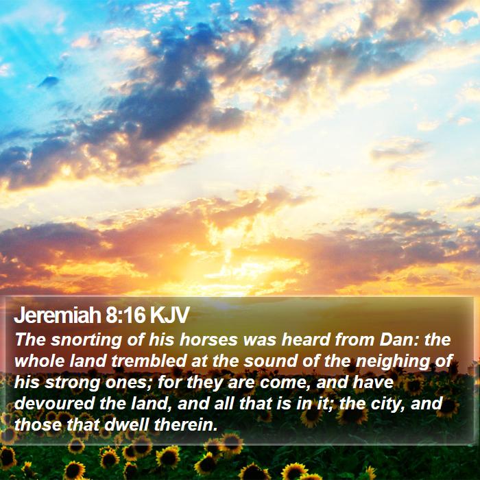 Jeremiah 8:16 KJV Bible Study