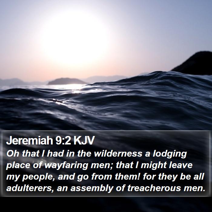 Jeremiah 9:2 KJV Bible Study