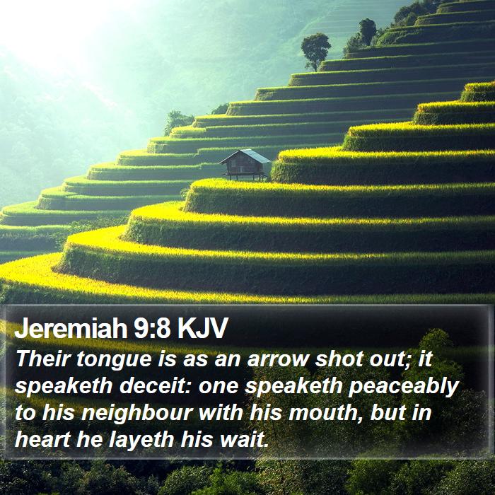 Jeremiah 9:8 KJV Bible Study