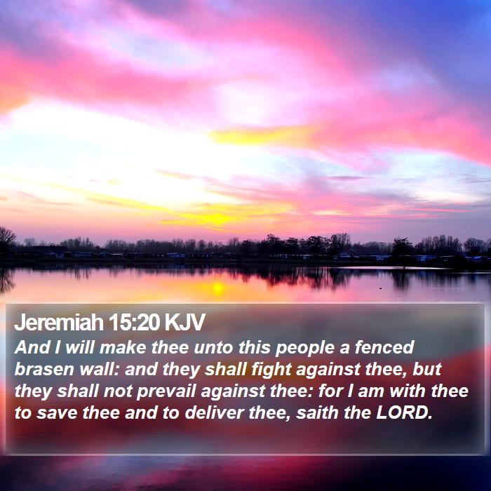 Jeremiah 15:20 KJV Bible Study