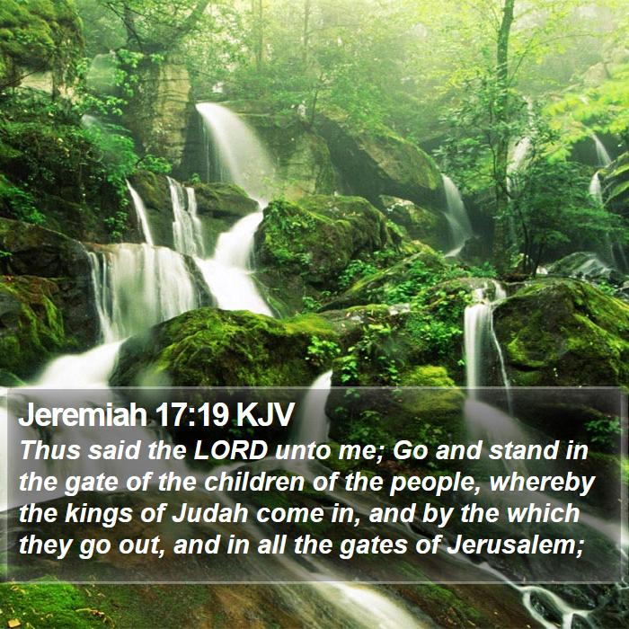 Jeremiah 17:19 KJV Bible Study