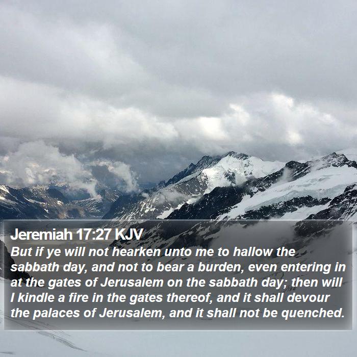 Jeremiah 17:27 KJV Bible Study