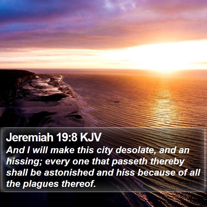 Jeremiah 19:8 KJV Bible Study