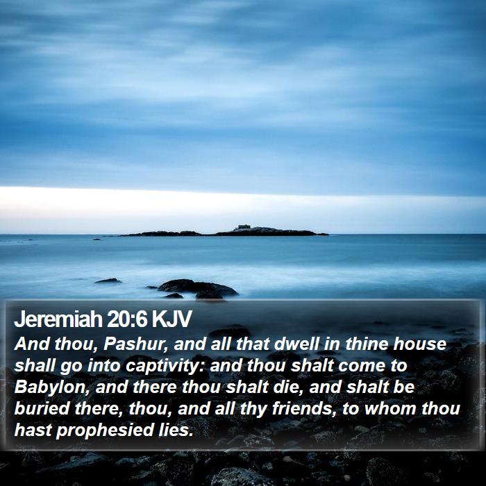 Jeremiah 20:6 KJV Bible Study