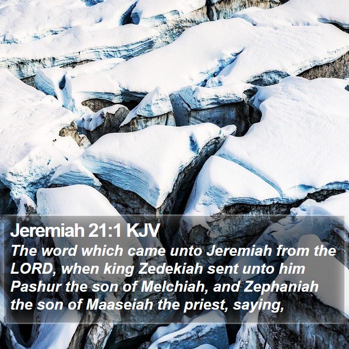 Jeremiah 21:1 KJV Bible Study