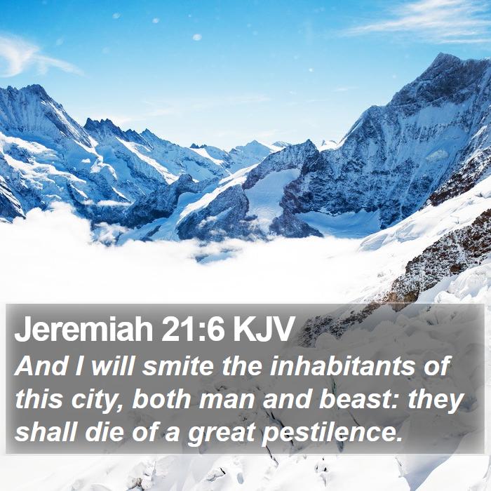 Jeremiah 21:6 KJV Bible Study