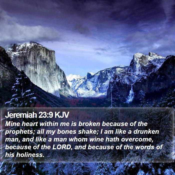 Jeremiah 23:9 KJV Bible Study