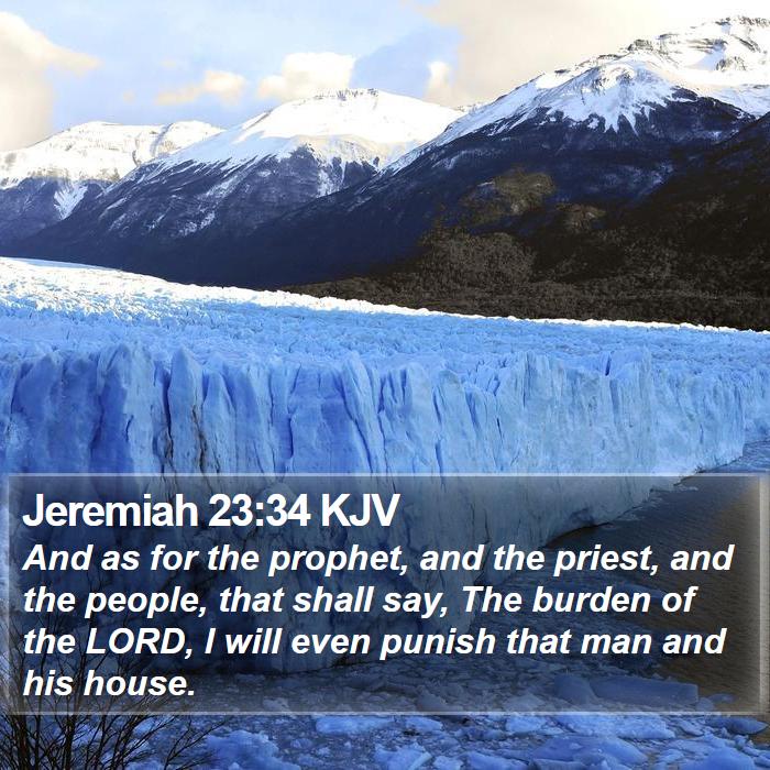 Jeremiah 23:34 KJV Bible Study