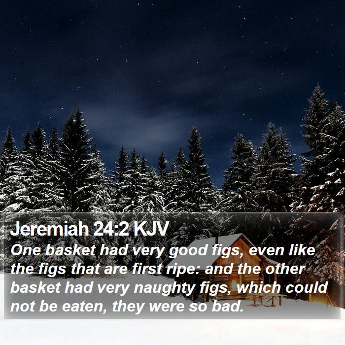 Jeremiah 24:2 KJV Bible Study