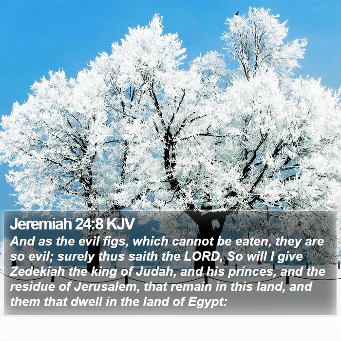 Jeremiah 24:8 KJV Bible Study