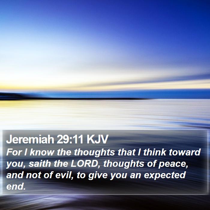 Jeremiah 29:11 KJV Bible Study