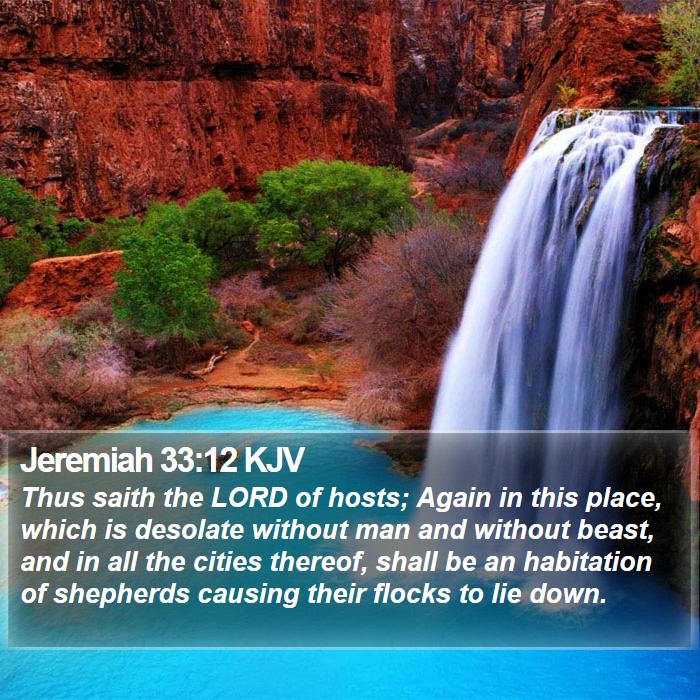Jeremiah 33:12 KJV Bible Study