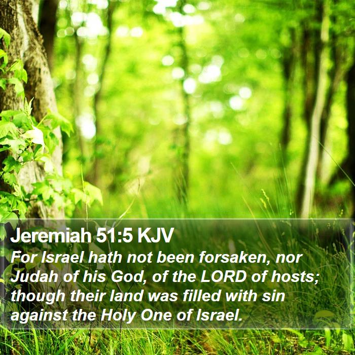 Jeremiah 51:5 KJV Bible Study