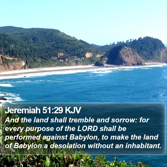 Jeremiah 51:29 KJV Bible Study