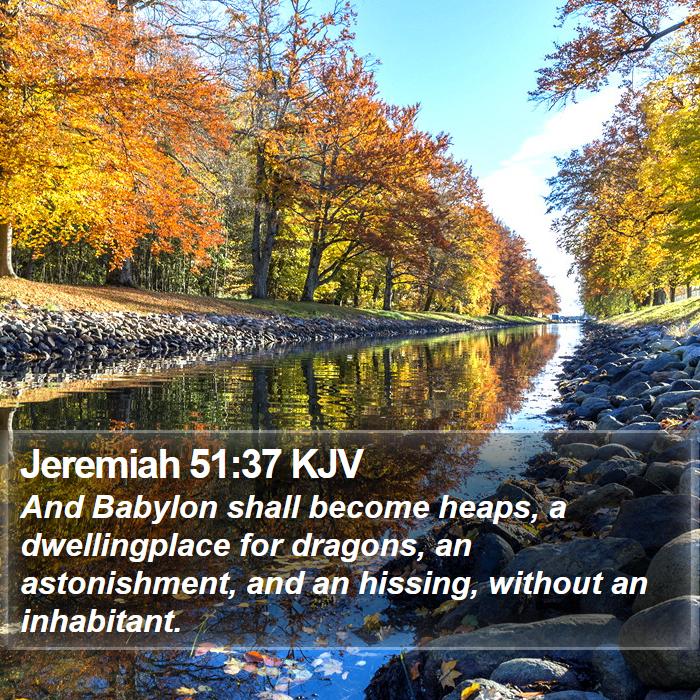 Jeremiah 51:37 KJV Bible Study