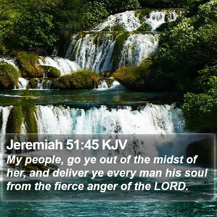 Jeremiah 51:45 KJV Bible Study