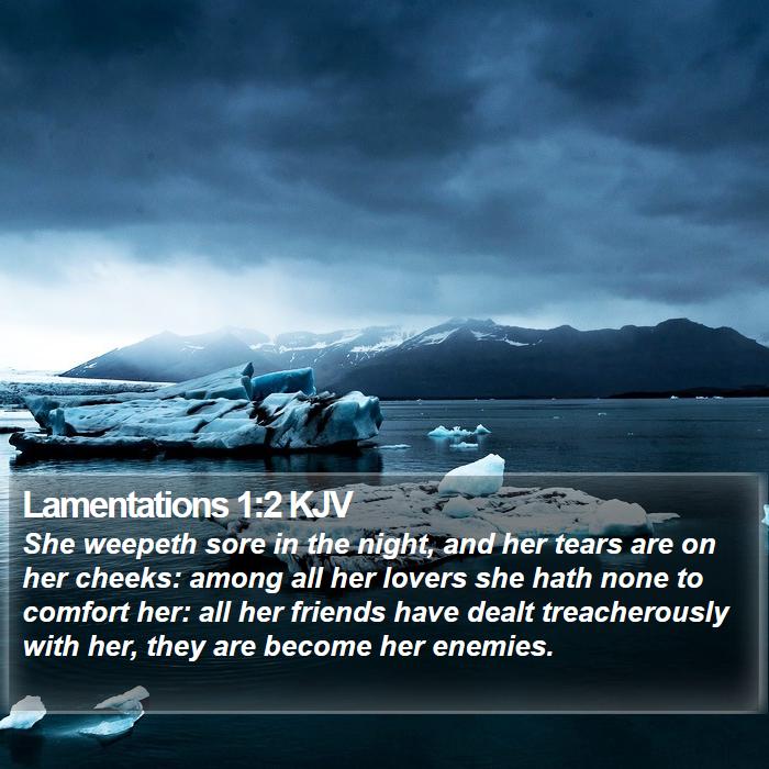 Lamentations 1:2 KJV Bible Study