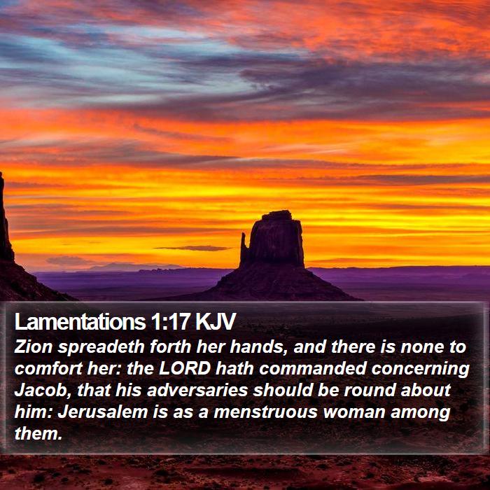 Lamentations 1:17 KJV Bible Study