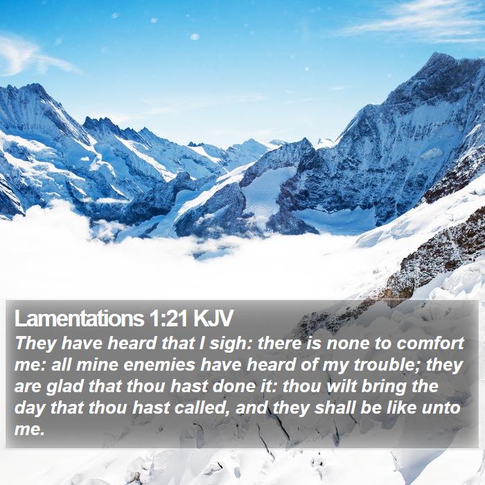 Lamentations 1:21 KJV Bible Study