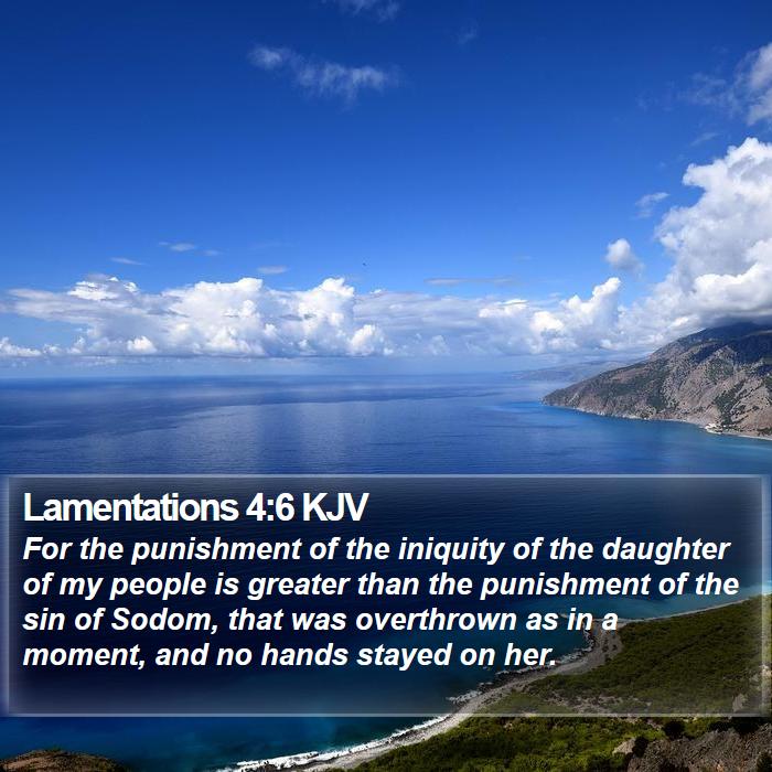 Lamentations 4:6 KJV Bible Study