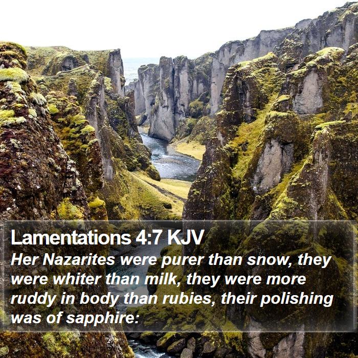 Lamentations 4:7 KJV Bible Study