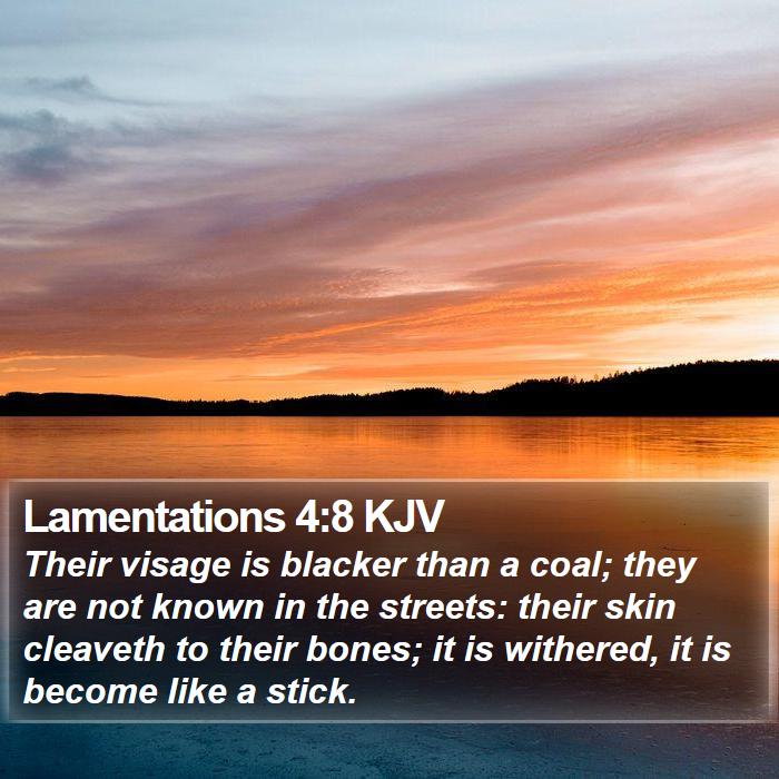 Lamentations 4:8 KJV Bible Study