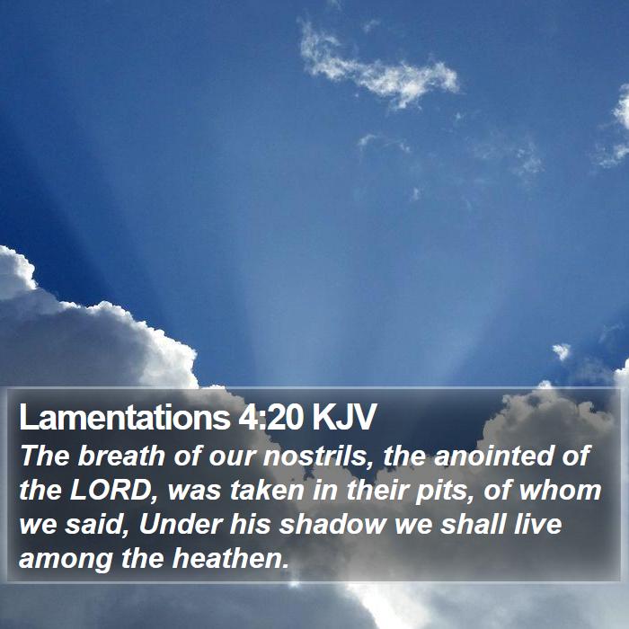 Lamentations 4:20 KJV Bible Study