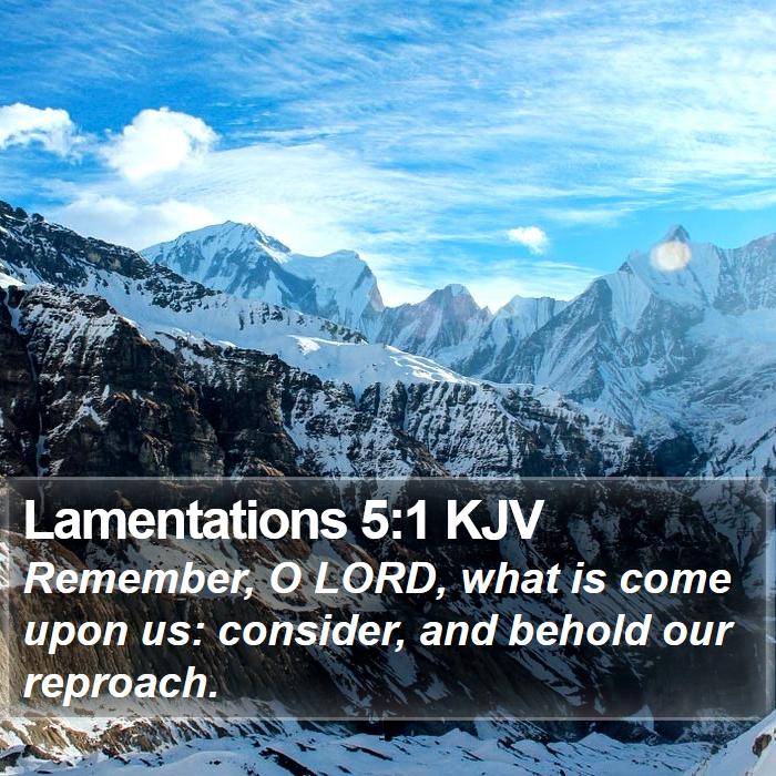 Lamentations 5:1 KJV Bible Study