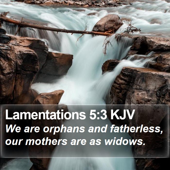 Lamentations 5:3 KJV Bible Study