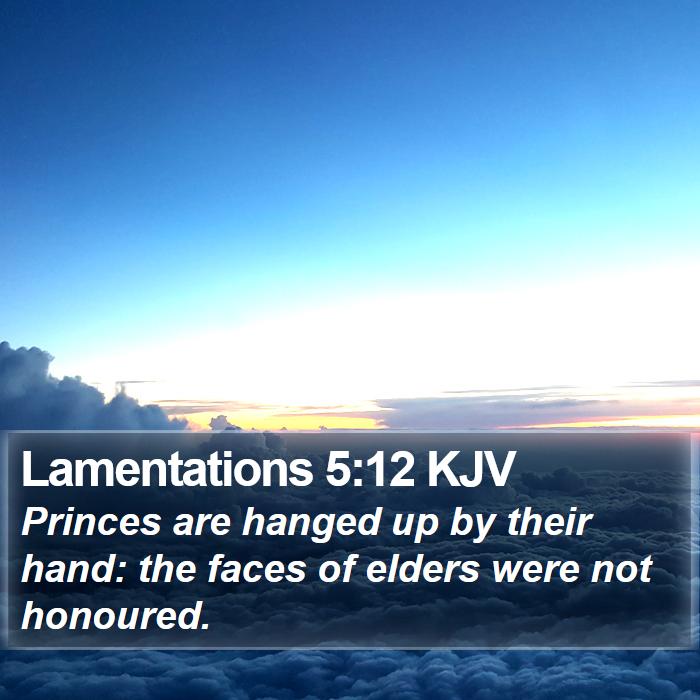 Lamentations 5:12 KJV Bible Study