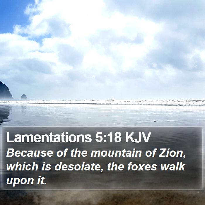 Lamentations 5:18 KJV Bible Study