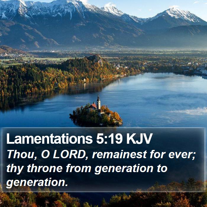 Lamentations 5:19 KJV Bible Study