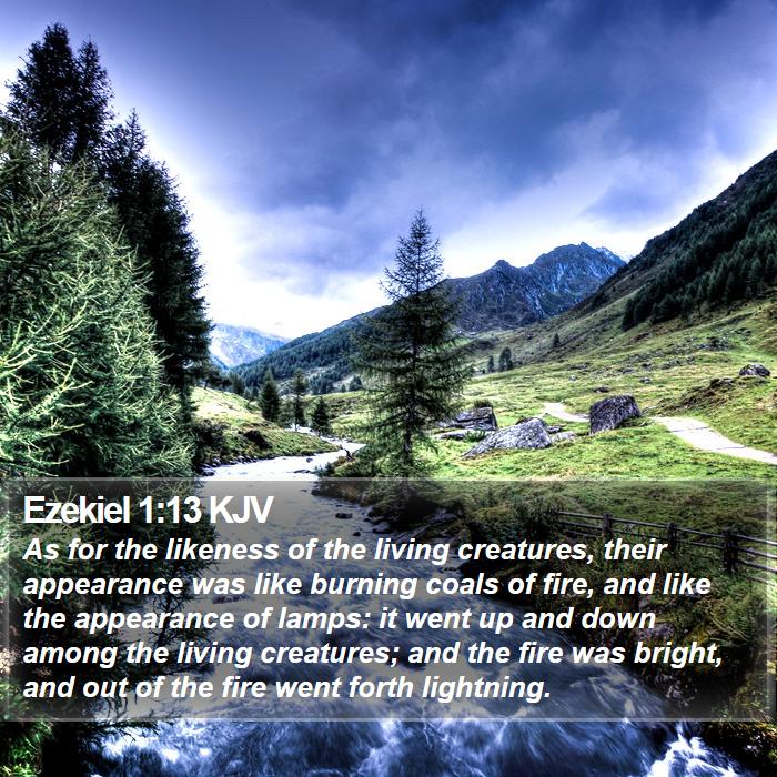 Ezekiel 1:13 KJV Bible Study