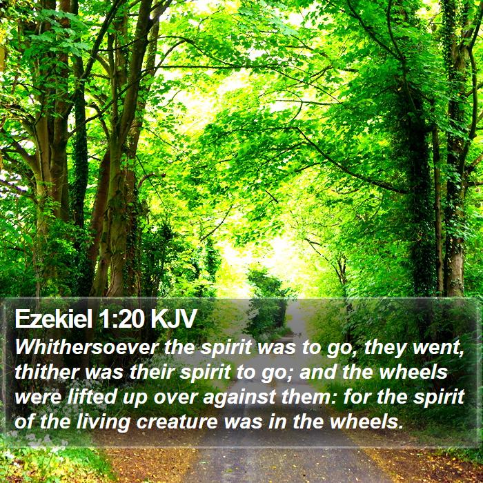 Ezekiel 1:20 KJV Bible Study