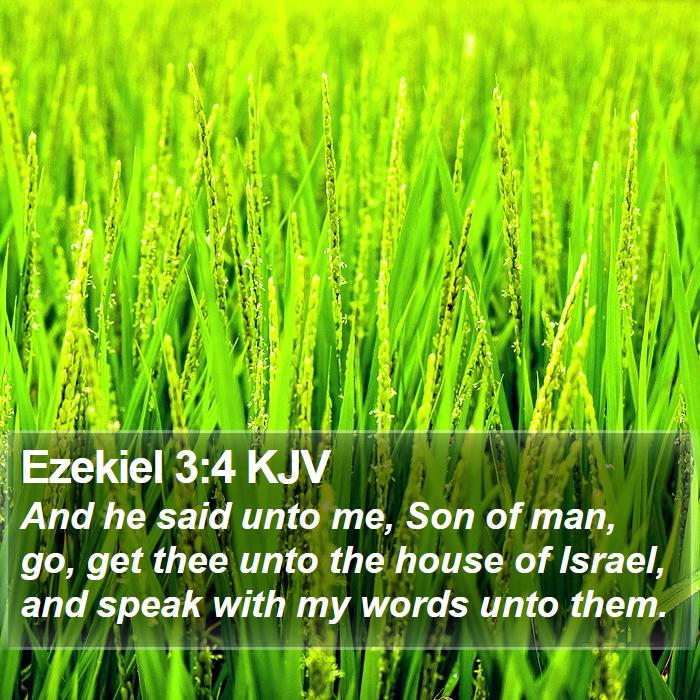 Ezekiel 3:4 KJV Bible Study