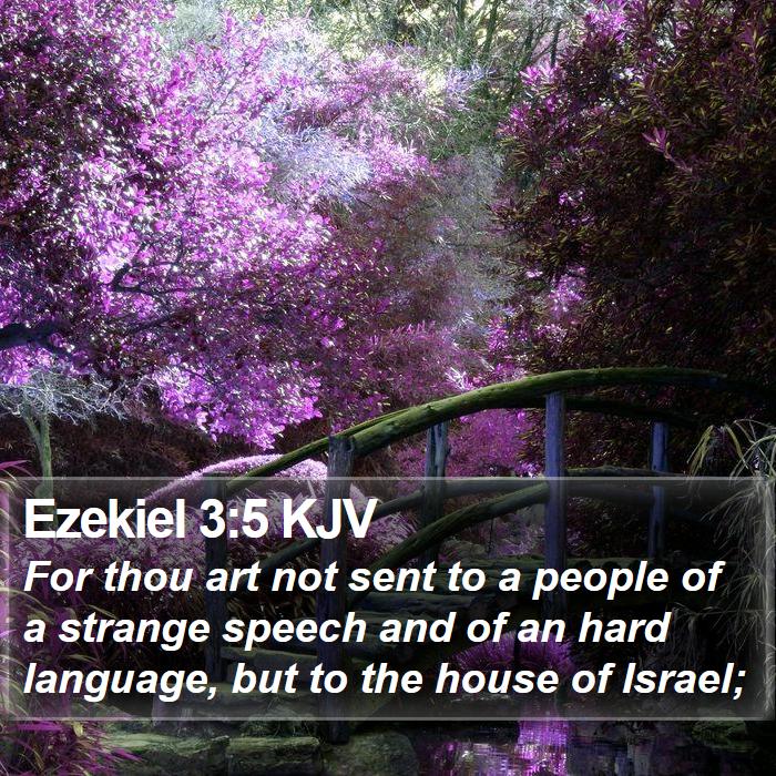 Ezekiel 3:5 KJV Bible Study