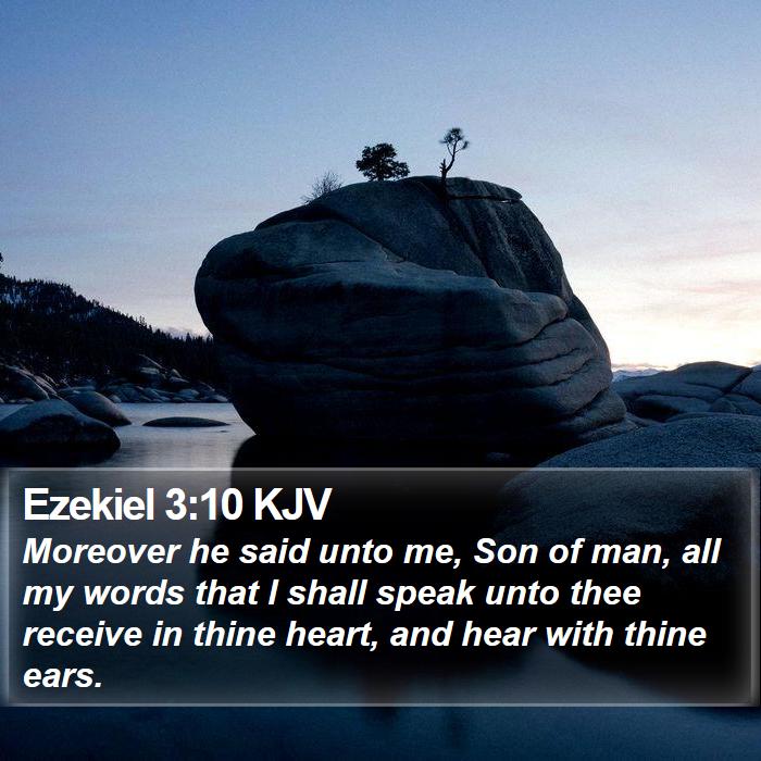 Ezekiel 3:10 KJV Bible Study