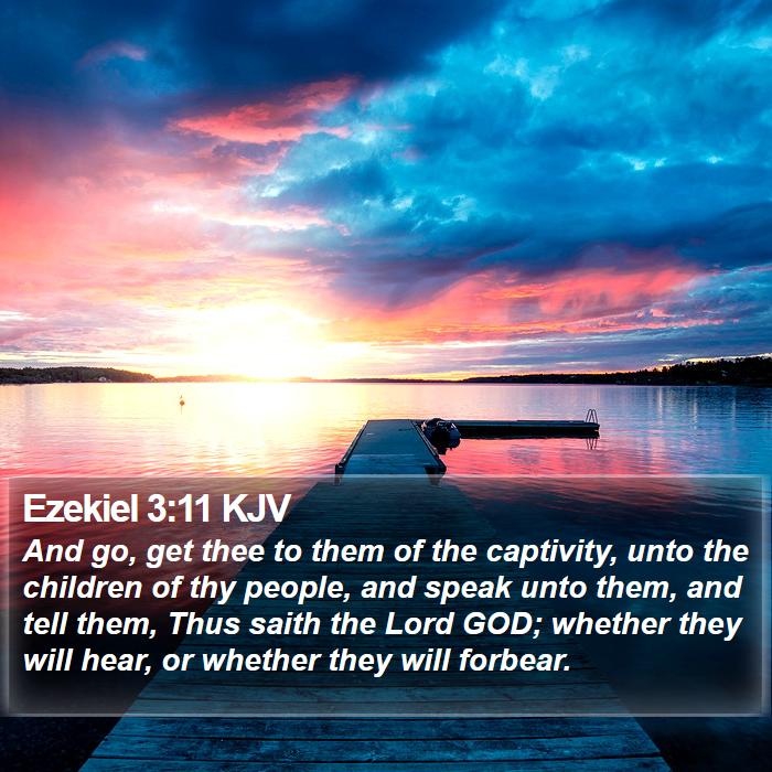 Ezekiel 3:11 KJV Bible Study