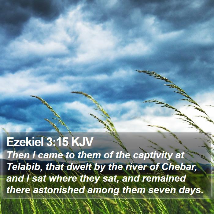 Ezekiel 3:15 KJV Bible Study