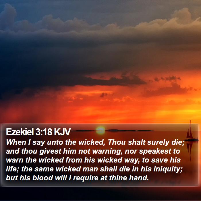 Ezekiel 3:18 KJV Bible Study